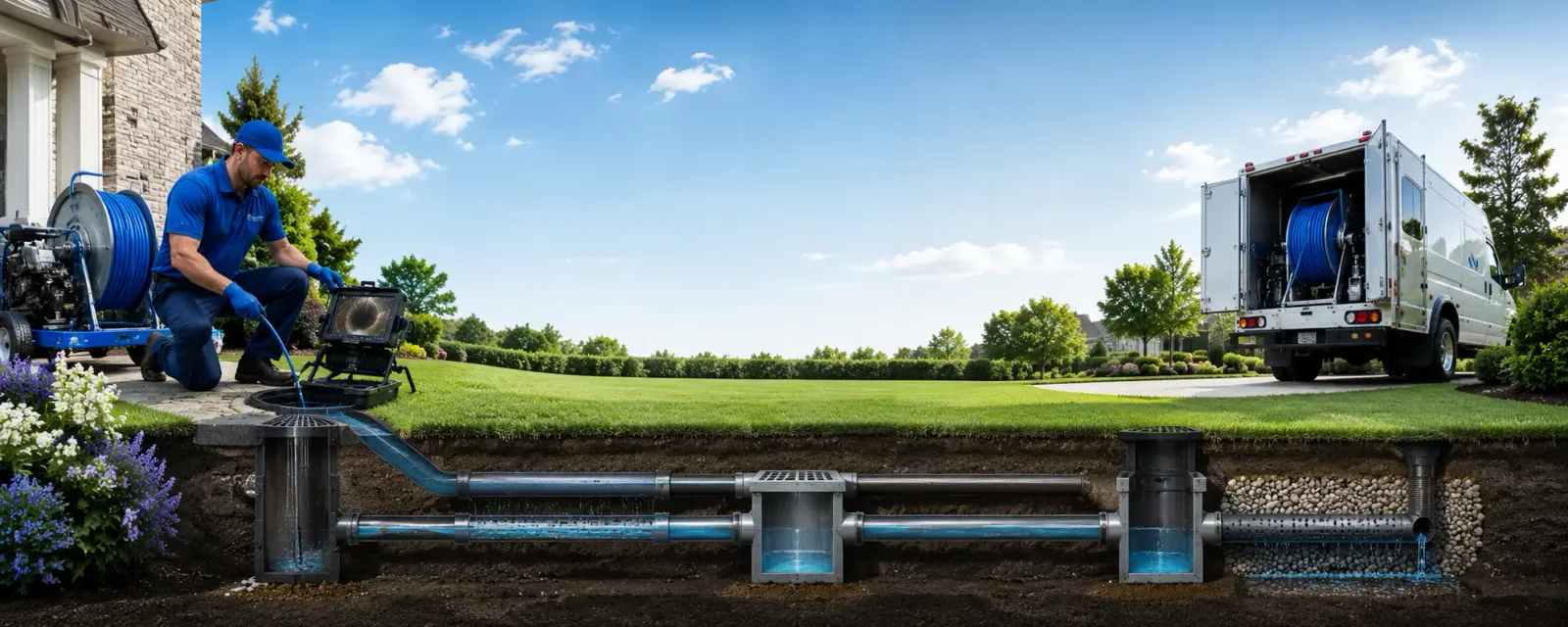 Outdoor drain cleaning information for Saint Bernice, IN